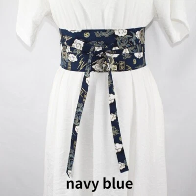 Dama Corsé Obi Cintura Cinturón Ancho para Yukata Kimono Abrigo Estilo Japonés Floral Foto 1 de 4