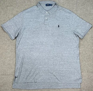 Polo Ralph Lauren Men's Gray Button Up Short Sleeve Polo Shirt Size XXL - Picture 1 of 8