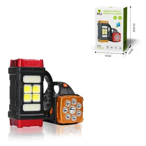 Lanterna da campeggio a LED solare faretto portatile con modalità multiple - Foto 1 di 6