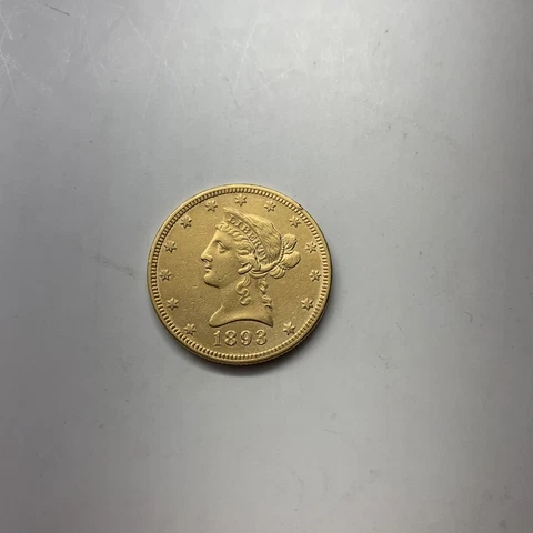 1893 P U.S. $10 Ten Dollar Liberty Coronet Head Gold Eagle Coin Uncertified ! Cover