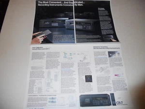 Folleto de casete Nakamichi CR-5/CR-7 referencia '88, 4 páginas, especificaciones + artículos + información - Imagen 1 de 2