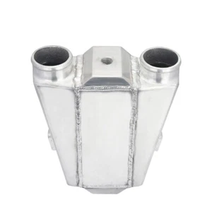 Bar & Plate Water to Air Intercooler 11"X9.5"X3.5" 2.5" Air Inlet Out NPT 1/2 - Picture 1 of 5
