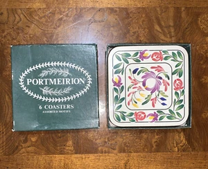PORTMEIRION 6 COASTER ASSORTED MOTIFS - Picture 1 of 10