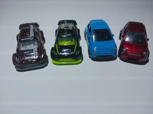 Lot Of 4 Hot Wheels 2 Fiat 500& Ford Fiesta Various Years 2012, 13, 18 - Picture 1 of 9