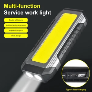 LED Arbeitsscheinwerfer Akku Baustrahler Werkstattlampe USB Flutlicht Camping - Bild 1 von 12