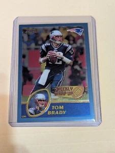 2003 Topps Chrome Football Tom Brady Weekly Wrap Up #148 New England Patriots - Picture 1 of 2