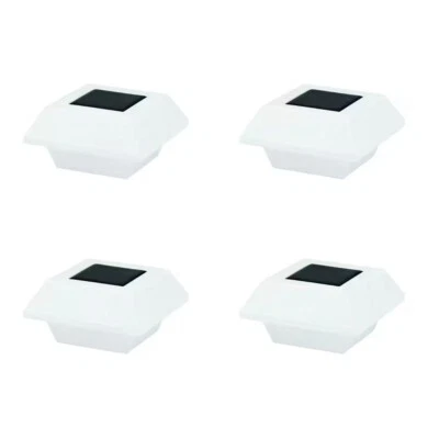 4 Pk Hampton Bay Roof Gutter Light Solar Powered Security LED Outdoor White 4 Pk - Image 1 of 4