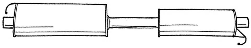 130 cv Silenziatore centrale per Ford Transit Autobus FB, FC, FD, FS, FZ 2.2 TdC - Immagine 1 di 1