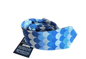 Tie Mens Necktie NWT 100% Silk Blue White # 116 of 250 for Prevent Child Abuse - Picture 1 of 7