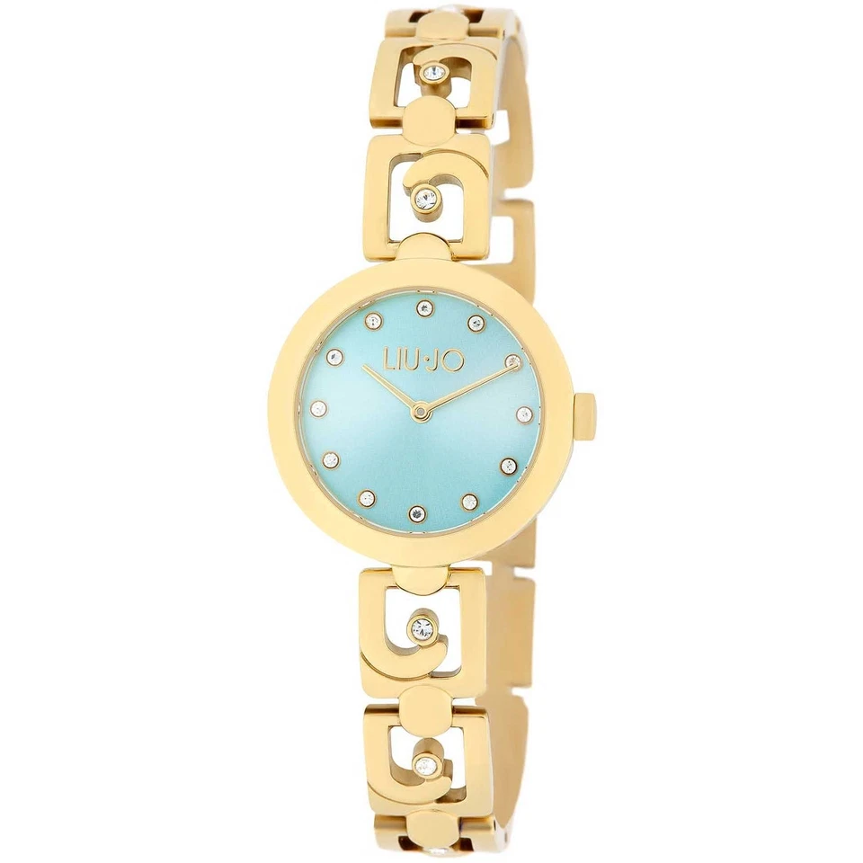 Orologio Donna LIU JO Luxury GRACEFUL TLJ2091 Acciaio Gold Dorato Turchese - Immagine 1 di 1