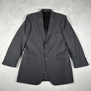Brooks Brothers Blazer Men Size 41L Striped Wool Blend 346 Stretch Two Button - Picture 1 of 9
