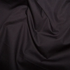 100% Cotton Poplin Fabric Plain - BLACK - Craft Fabric Material Metre - Picture 1 of 3