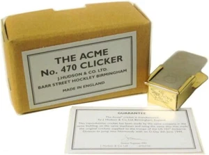 Hergestellt in den USA 2. Weltkrieg Nr. 470 ACME Clicker. Das originale Fallschirmjäger-Cricket. Messing - Bild 1 von 2