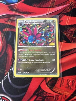 Hydreigon 74/119 2014 XY Phantom Forces Pokemon Card Reverse Holo Rare - Image 1 of 2