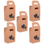 24pcs Kraft Paper Bakery Bags with Window - Food Packaging Storage Bags