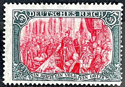 Allemagne Deutsches Reich - 1905/06 - 1 timbre neuf* - MI N°97 AI b - 5 M carmin - Photo 1/2