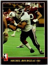 1986 Jogo CFL Football #30 Michel Bourgeau #83 V45036