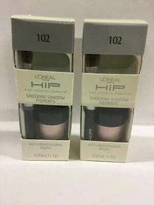 2 X L'Oreal HiP Shocking Eye Shadow Pigments EXCITING #102 NEW. - Picture 1 of 4