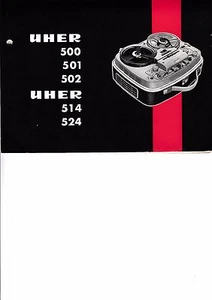 Manual De Servicio Para Uher 500, 501, 502, 514, 524 - Imagen 1 de 1