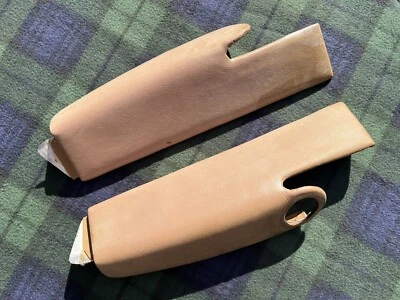 Mercedes-Benz R107 380SL 450SL 560SL Driver's Seat Back Trim Palomino (2) - Image 1 of 4