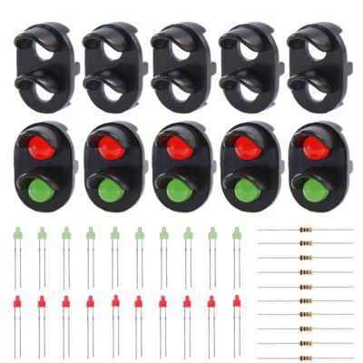 JTD12 10 sets Target Faces With LEDs for Railway signal N or Z Scale 2 Aspects - Image 1 of 4