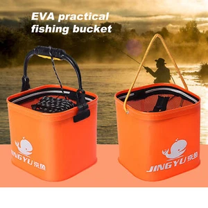 Portable Fishing Bag Folding Fishing Bucket Fish Box Waterproof Bucket Container - Picture 1 of 25