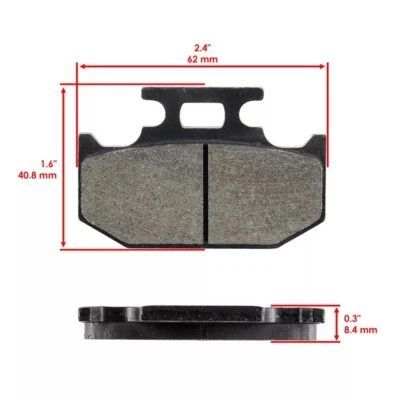 Задние тормозные колодки Caltric для Suzuki DR650SE 1996-2009 2011-2019 / 69100-32830 - Изображение 1 из 4