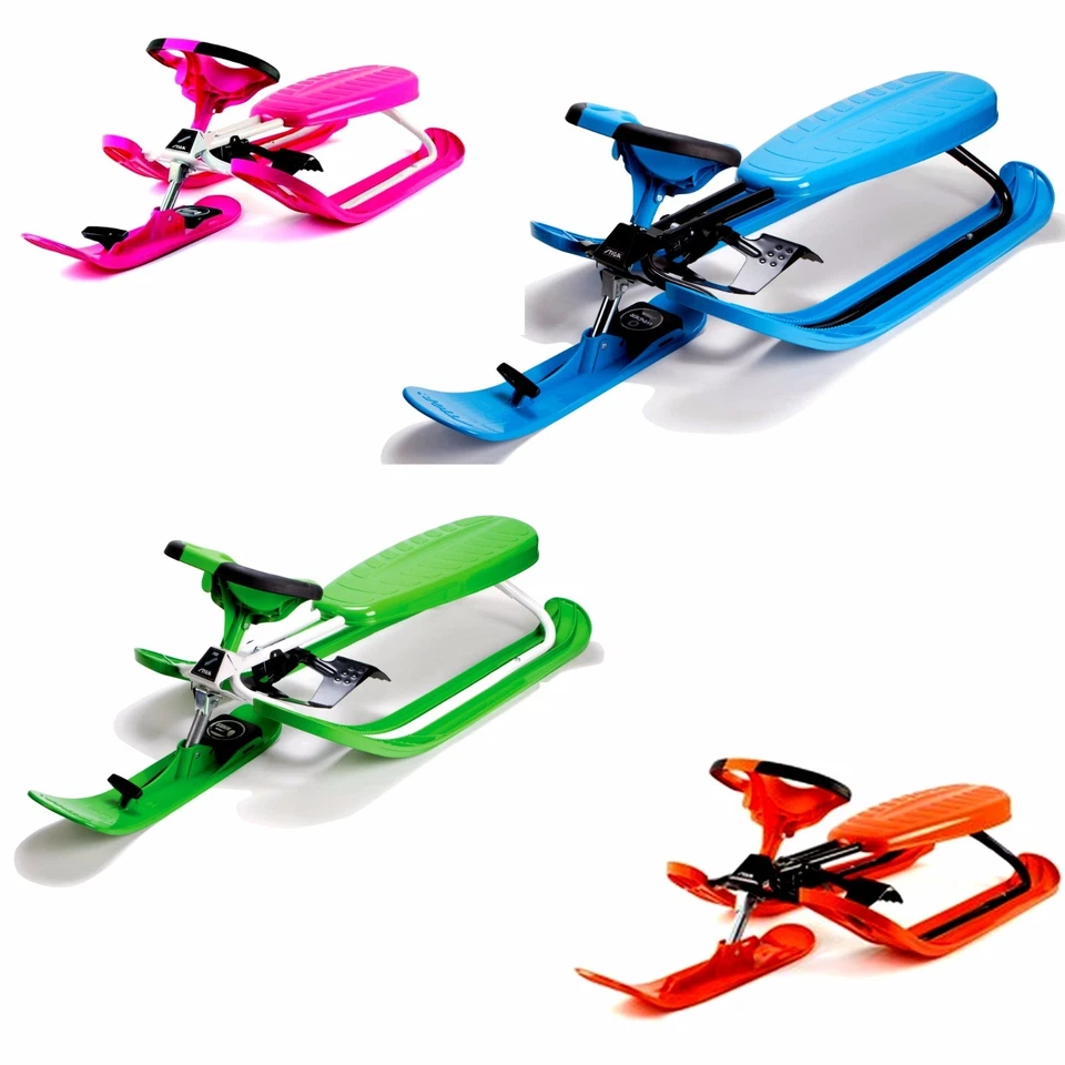 Stiga Snow Racer Color Pro Lenkschlitten Bob Ski Schlitten Rodel Snowracer Sled - Bild 1 von 1