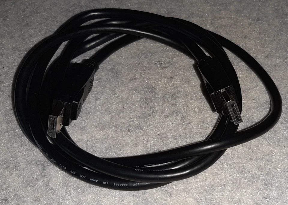 DisplayPort-Kabel, DP/M zu DP/M, schwarz, 1,75 m - Bild 1 von 1