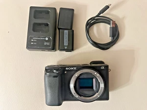 Sony Alpha A6300 24.2MP Digital Camera -Black Body Only 2 Batteries and Charger - Picture 1 of 17