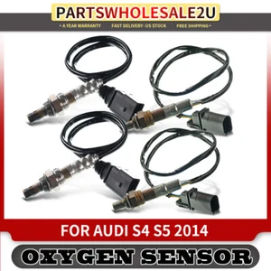 4x Oxygen Sensors for Audi S4 S5 A8 Quattro V6 3.0L 2014 Upstream and Downstream - Picture 1 of 8