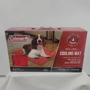 Coleman Pet Cooling Mat - Red - 24" X 30" - Picture 1 of 2