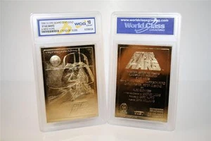 Póster de Película Original de Star Wars A NEW HOPE 23KT Tarjeta Dorada Clasificada GEMA COMO NUEVO 10 - Imagen 1 de 1