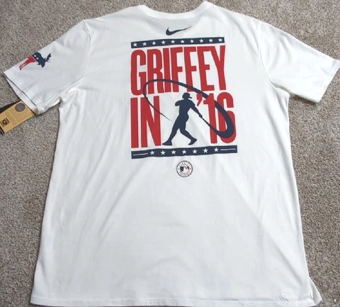 NWT Ken Griffey Jr "Griffey in 16'" T Shirt Nike Dri Fit Hall Of Fame MVP New XL Cover