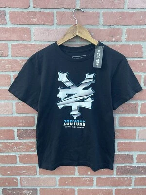 NUEVO CON ETIQUETAS Camiseta Zoo York Niños Negra Manga Corta Gráfica Talla Grande (12-14) Foto 1 de 4
