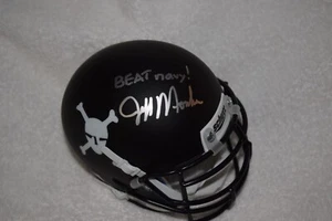 MINICASCO JEFF MONKEN EJÉRCITO CABALLEROS NEGROS FIRMADO/AUTOGRAFIADO CON CERTIFICADO DE AUTENTICIDAD BEAT NAVY - Imagen 1 de 6
