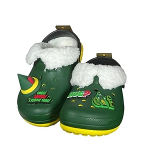 Zuecos de Navidad Crocs Buddy The Elf niños grandes 5+ talla C13 nuevos con etiquetas Jibitz - Imagen 1 de 8
