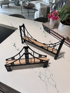 Decorative “Iron” and Wood Bridge Model Set - Picture 1 of 3