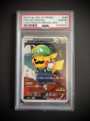 Luigi Pikachu 2016 PSA 10 Fan ART — 第 1/2 张图片