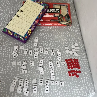 Scrabble For Juniors Kids Board Word Game used Spears games complete letters  - Image 1 of 4