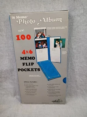 Pioneer Le Memo Photo Album 4x6 Flip Pockets 100 Pictures SF-46 Red New VTG - Image 1 of 4