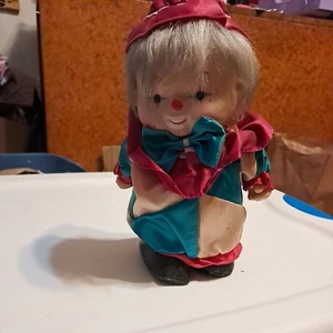 VINTAGE 1980’s MUSICAL WIND UP CLOWN - MOVING HEAD WITH MUSIC - RARE - Bild 1 von 3
