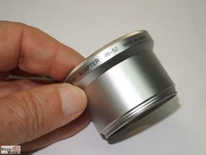 Metal Adapter Tubus for Nikon Coolpix 5000 (46mm -> 52mm) Tube Filter Adapter - Picture 1 of 3