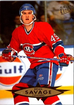 1995 Ultra Brian Savage #84 Montreal Canadiens Hockey Card - Image 1 of 2