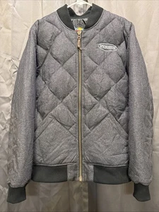 Chaqueta de bombardero acolchada Eddie Bauer Originals 1936 Skyliner para hombre grande gris - Imagen 1 de 20