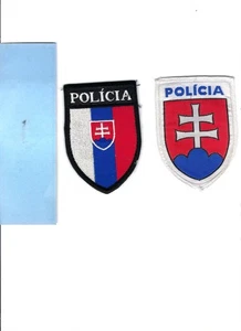JUEGO DE PARCHES POLICÍA NACIONAL Y POLICÍA FRONTERIZA REPÚBLICA ESLOVACA - Imagen 1 de 1