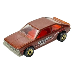 Hot Wheels 1980 Brown Chevy Citation X-11 GHO 1/64 Diecast Model Car Vintage - Picture 1 of 9
