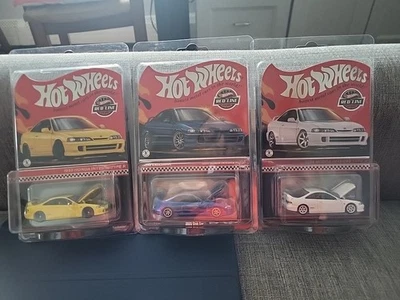 Hot Wheels RLC Honda Integra White And Yellow & Blue Lot - Image 1 of 4