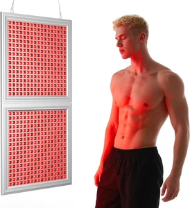 Lampada Infrarossi, Lampada a Luce Rossa Combo 660Nm E 850Nm, 578 LED Red Light - Foto 1 di 12