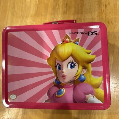 Princess Peach Nintendo DS Metal Lunch Box With Foam Insert Carrying Case - Image 1 of 4